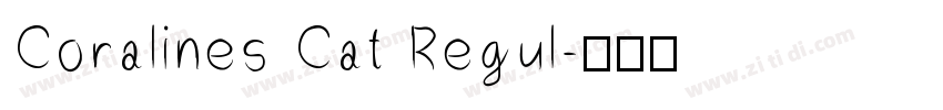 Coralines Cat Regul字体转换